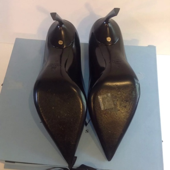 Lanvin Paris Black Pearl Heels Pumps RARE! Size 41 - Picture 6 of 8